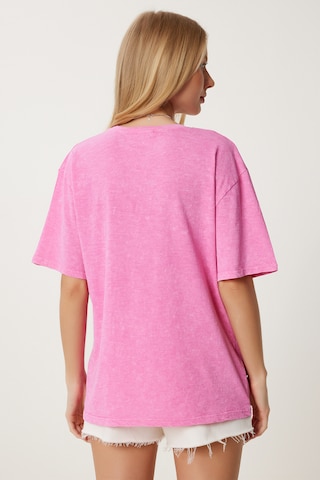 T-shirt oversize Happiness İstanbul en rose