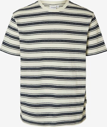 T-Shirt 'RELAX SOLO' SELECTED HOMME en bleu : devant