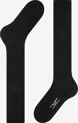 FALKE Knee High Socks 'Milano' in Black: front