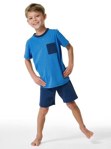 Pyjama ' Boys World ' SCHIESSER en bleu : devant