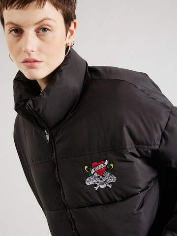 Ed Hardy Winterjacke in Schwarz