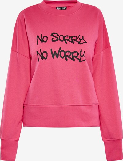 ROCKEASY Sweatshirt in pink / schwarz, Produktansicht
