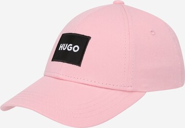 Cappello da baseball di HUGO in rosa: frontale
