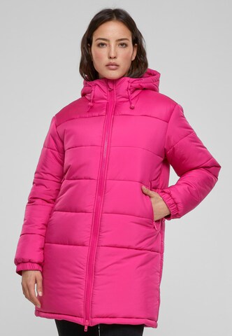 Urban Classics Winter Jacket in Pink: front