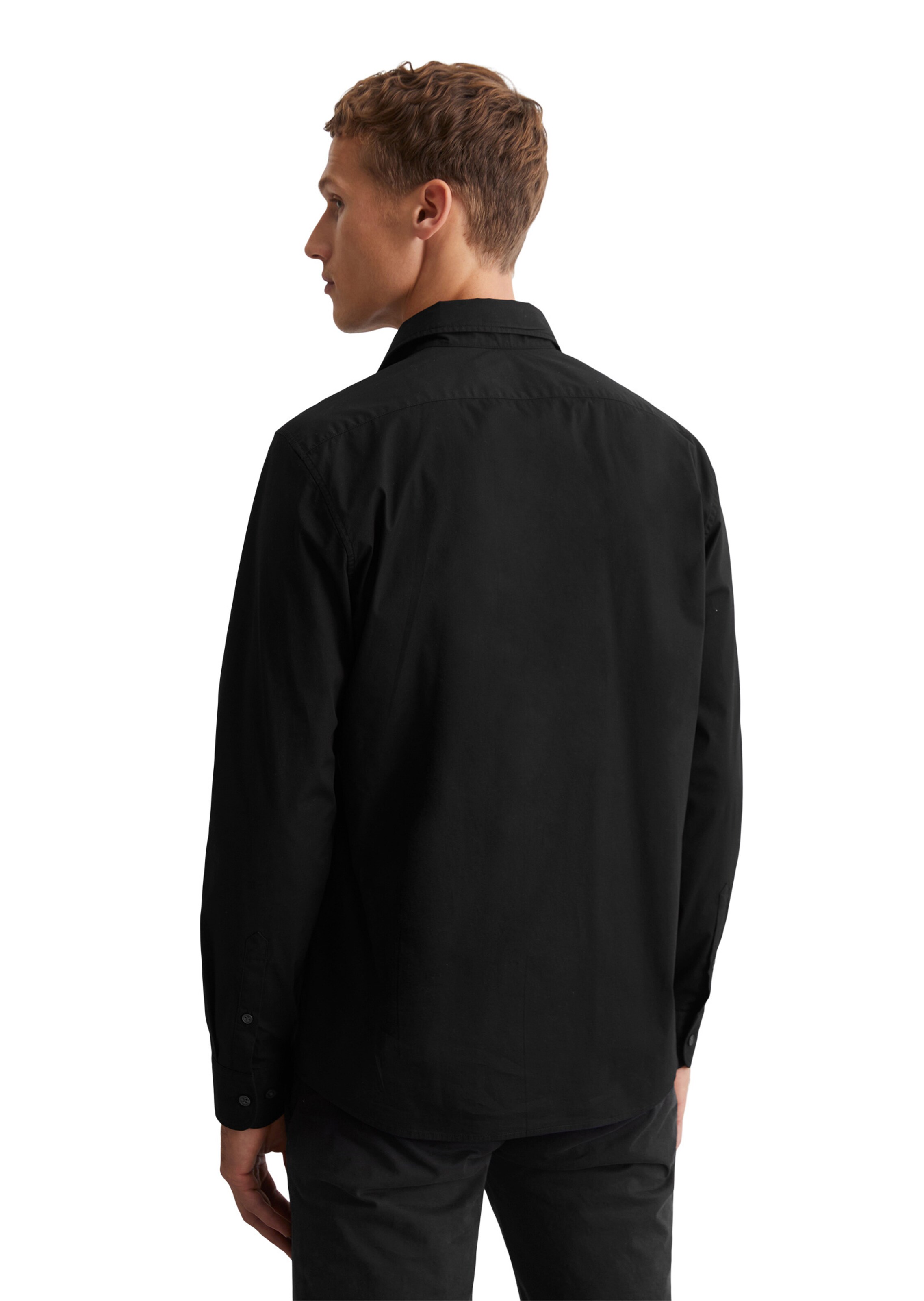 Marc O'Polo Slim fit Overhemd in Zwart