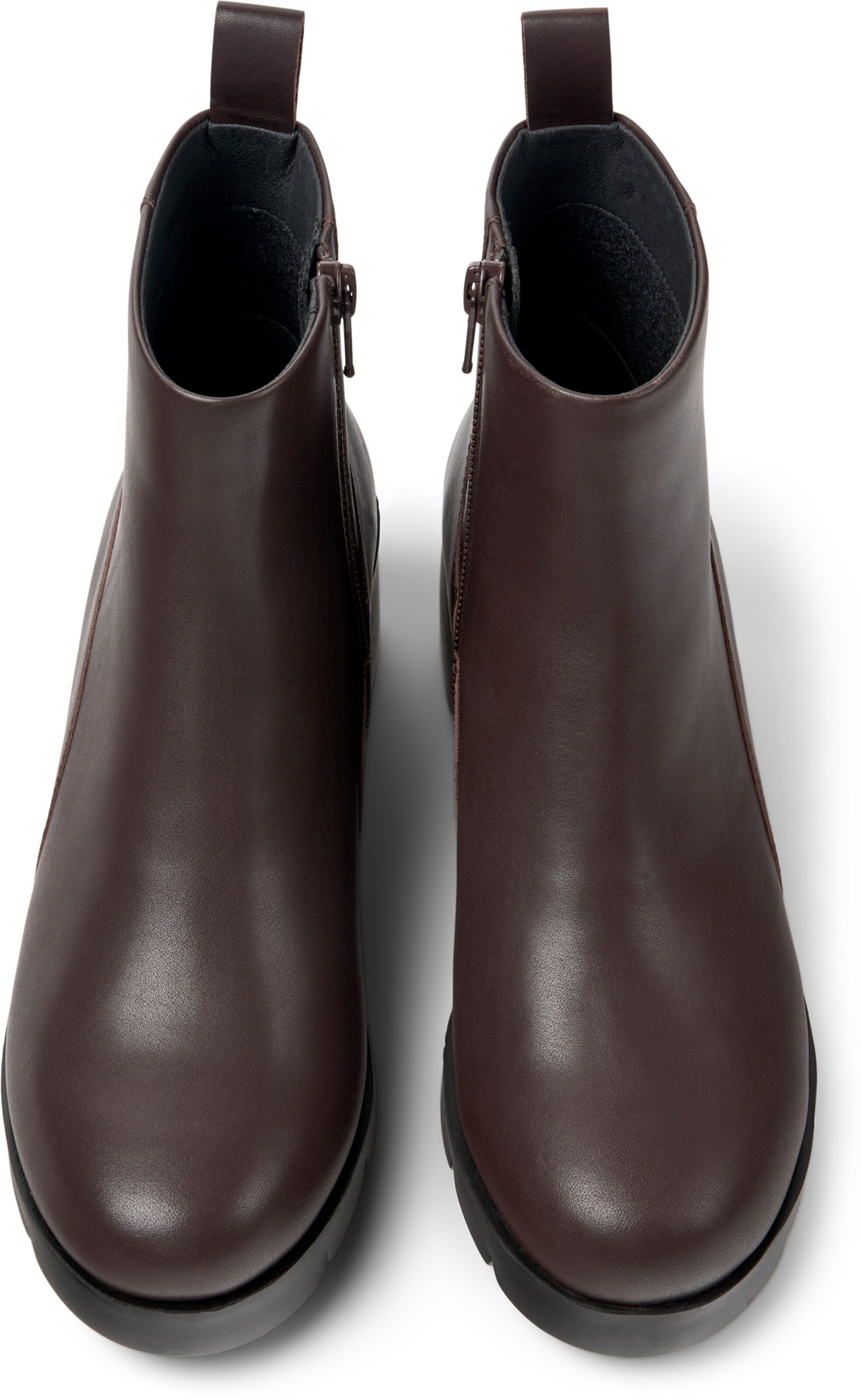 CAMPER - Botas pelo tornozelo 'Wanda' em castanho