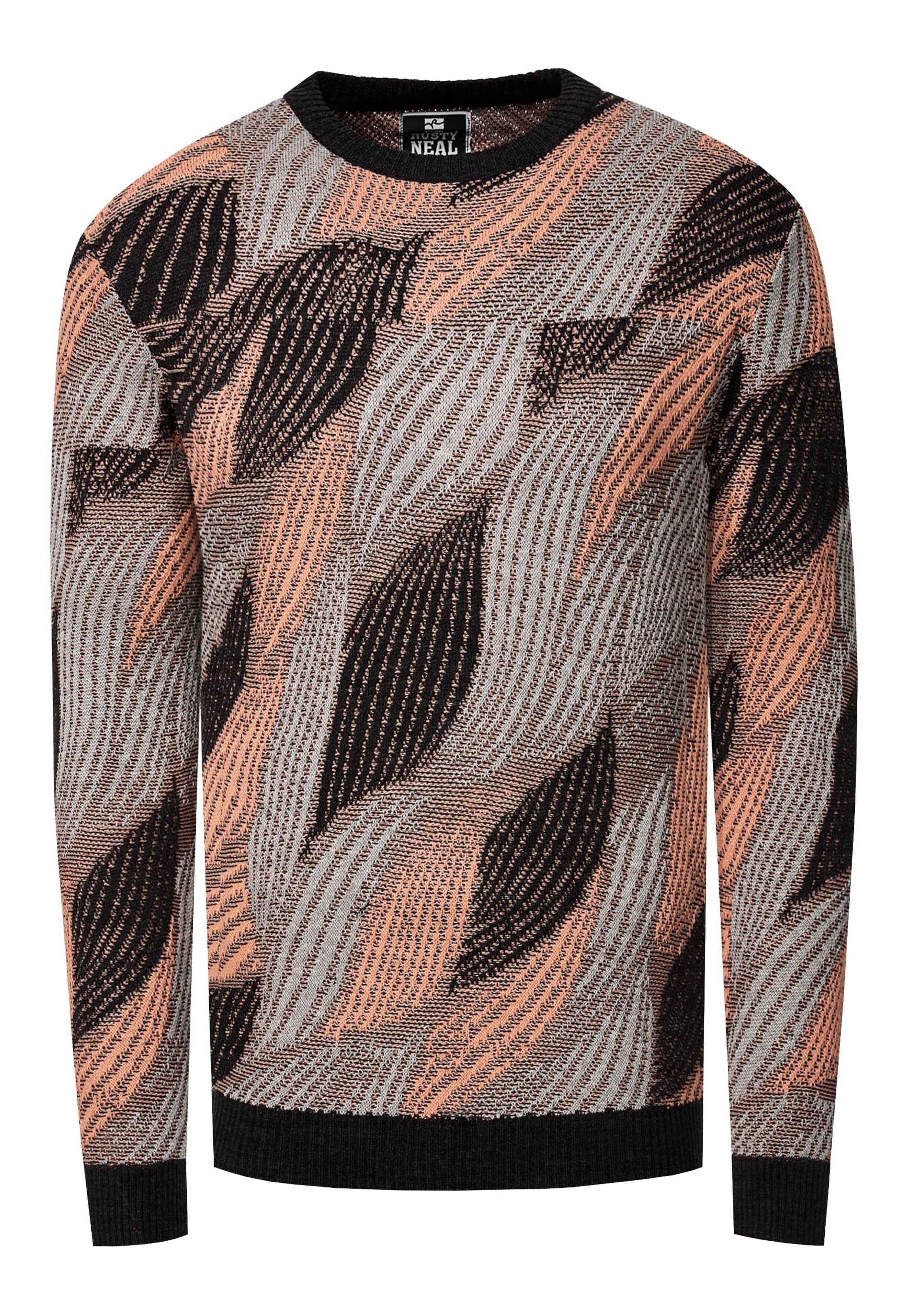 Rusty Neal Pullover in Braun: Vorderseite