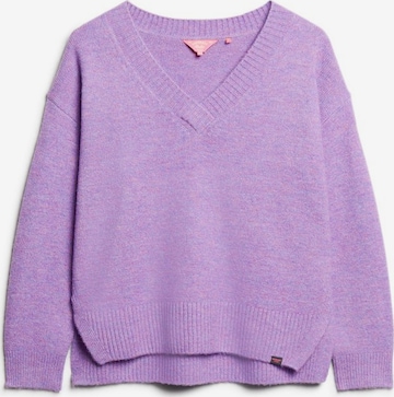 Superdry Sweater in Purple: front
