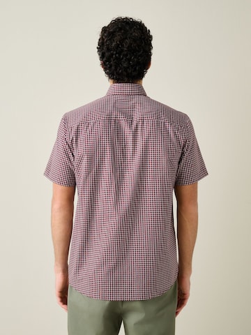 Next Regular fit Button Up Shirt in Red