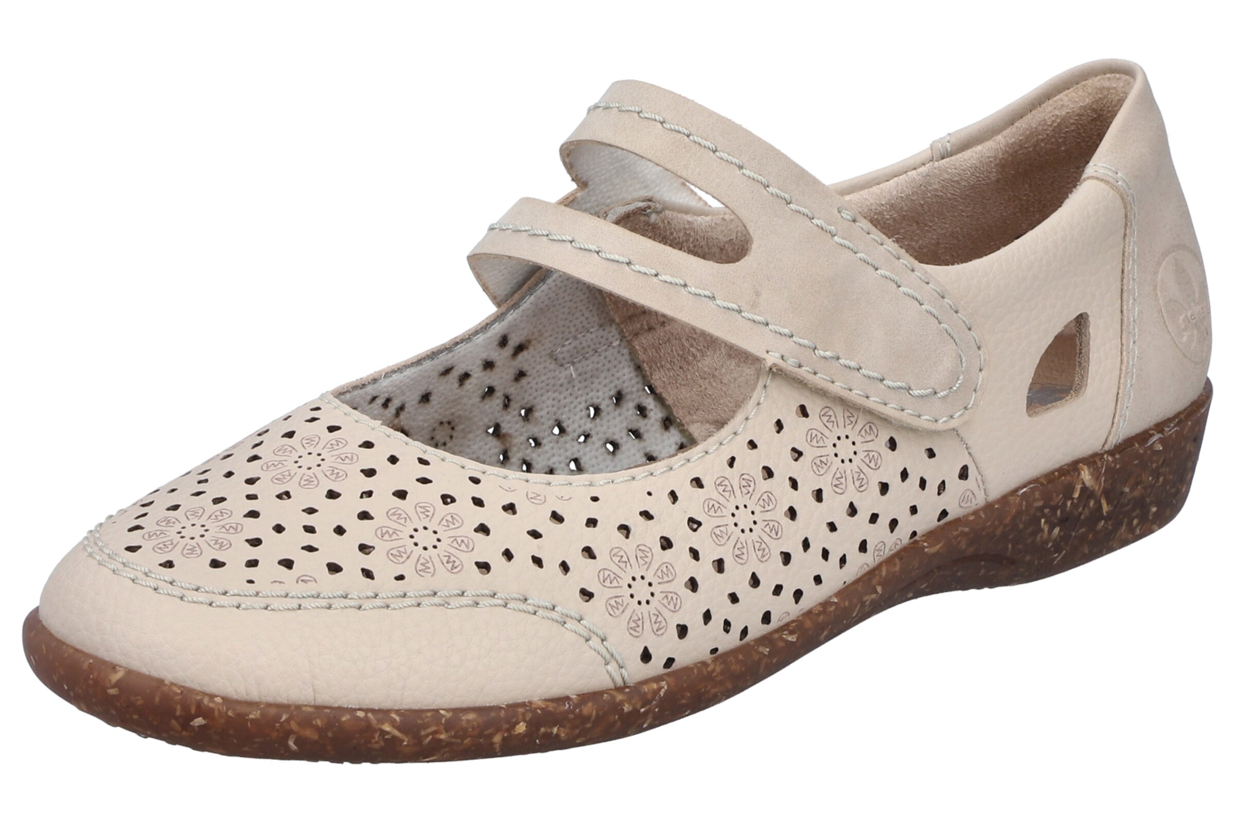 Rieker Femme Ballerines 45250 - Confort Légèreté Et Style Végétalien Rose