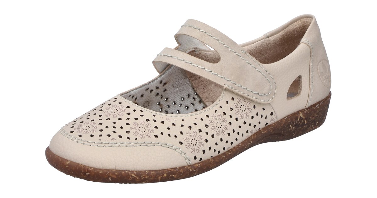 Rieker Femme Ballerines 45250 - Confort Légèreté Et Style Végétalien Rose