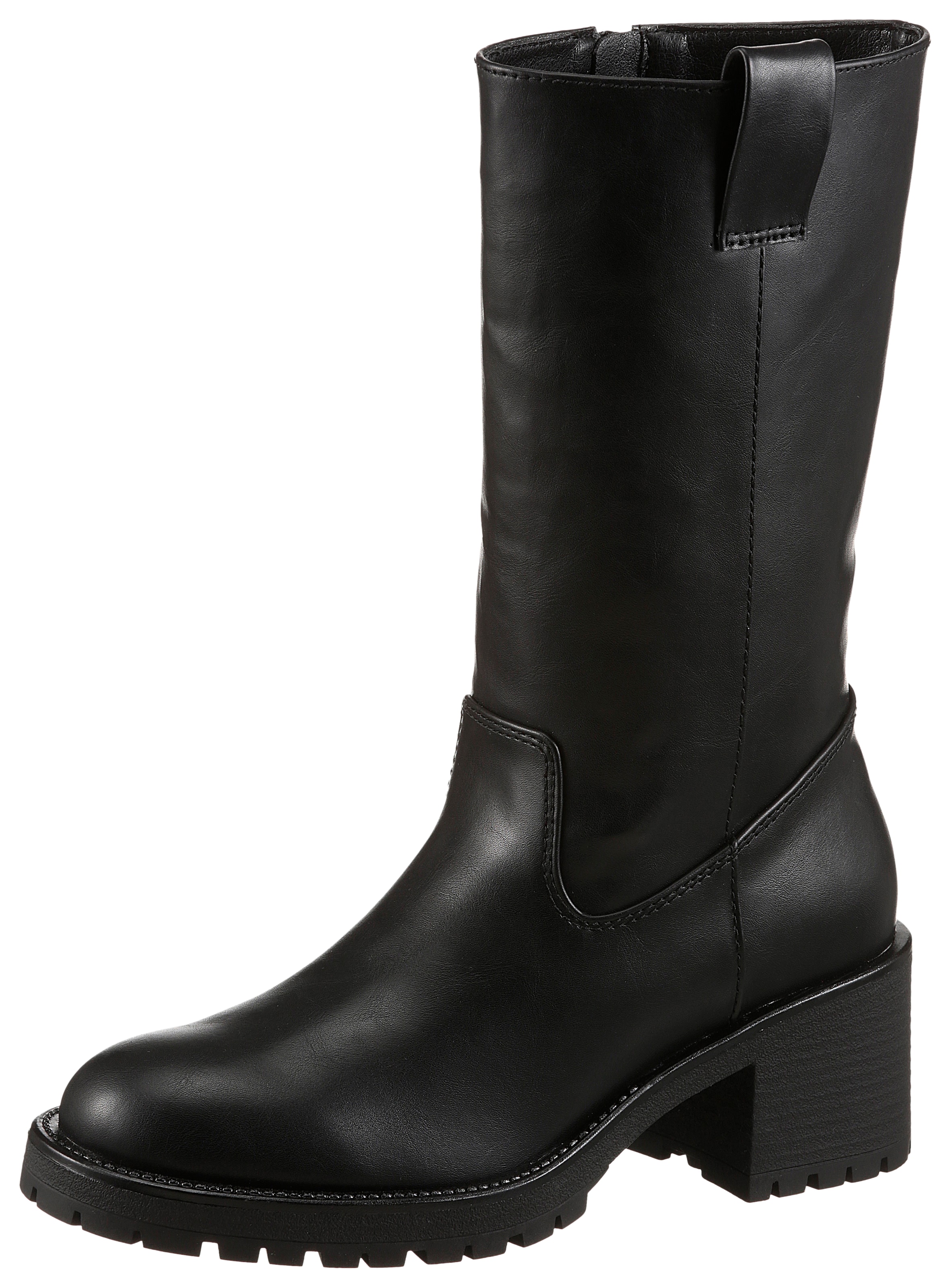 Aniston Stiefel in Schwarz: Vorderseite