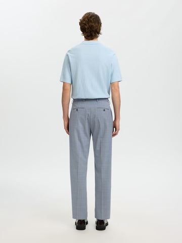 SELECTED Regular Trousers with creases in Blue