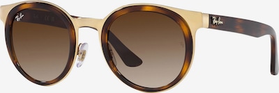 Ray-Ban Sonnenbrille in dunkelbraun / gold, Produktansicht