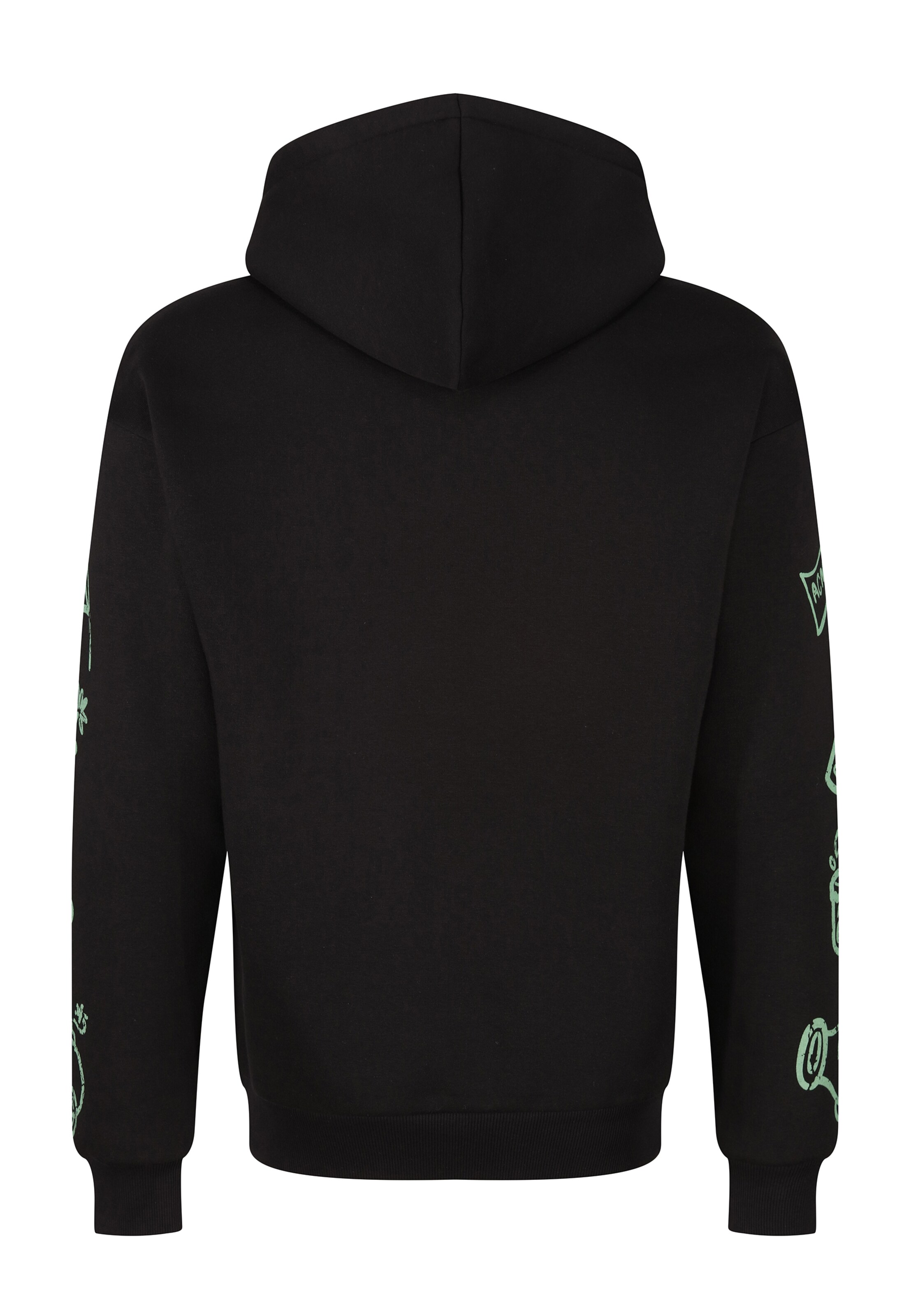 Recovered Shirt 'Looney Tunes Martian Marvin' in Zwart