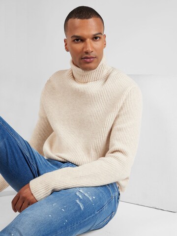 Les Deux Pullover 'Eddie' in Beige