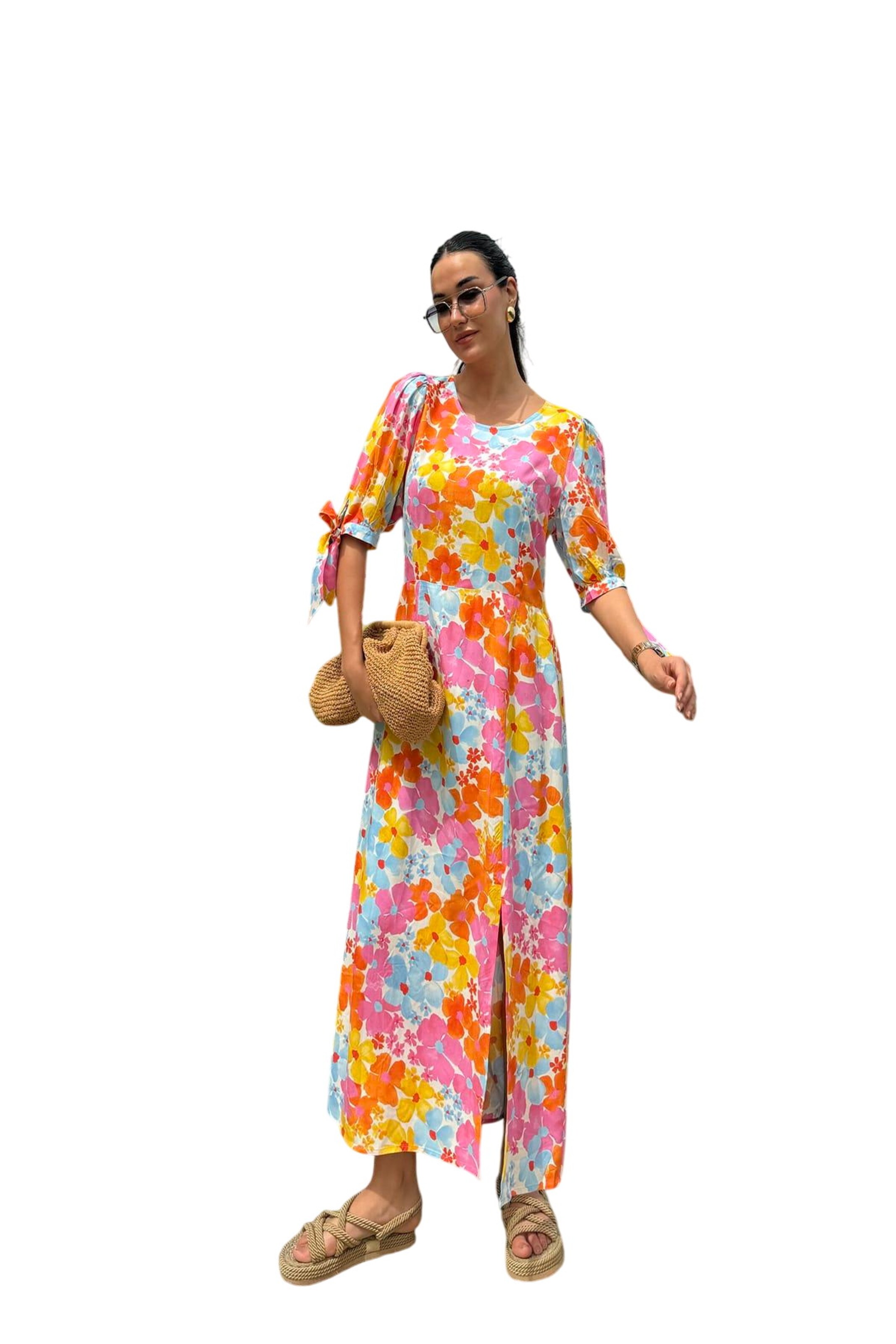 For You Moda Kleid in Orange