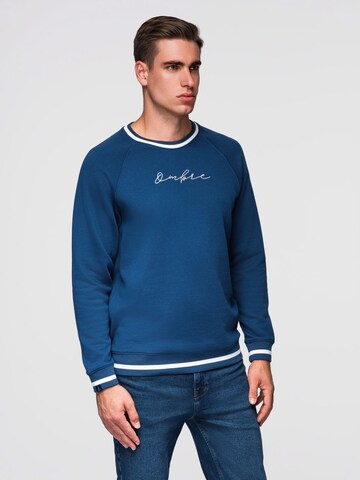 Sweat-shirt 'OM-SSNZ-0244' Ombre en bleu : devant