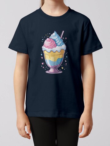 watabout.kids Shirt ' Eisbecher ' in Blauw: voorkant