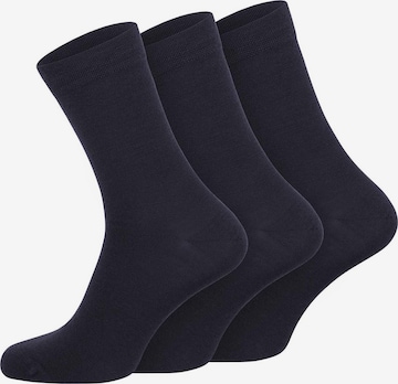 Chaussettes GIESSWEIN en bleu : devant