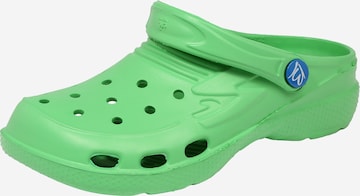 Chaussures ouvertes BECK en vert : devant