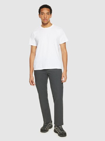 KnowledgeCotton Apparel Regular Chino Pants 'Chuck' in Grey