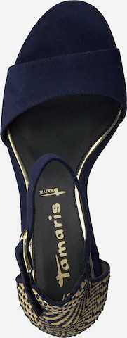 Sandale cu baretă de la TAMARIS pe albastru