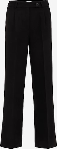 juoda WE Fashion Standartinis Kelnės: priekis