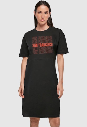 Merchcode Jurk 'San Francisco' in Zwart: voorkant