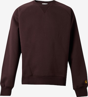 Sweat-shirt 'Chase' Carhartt WIP en marron : devant