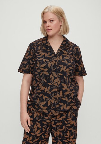 TRIANGLE Bluse in Schwarz: predná strana