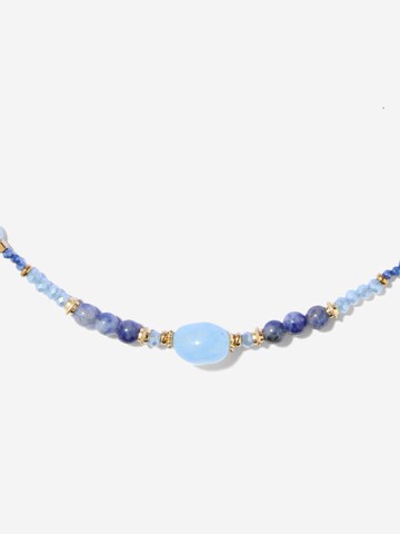 ØYRE Łańcuszek 'Blue Beaded' w kolorze niebieski