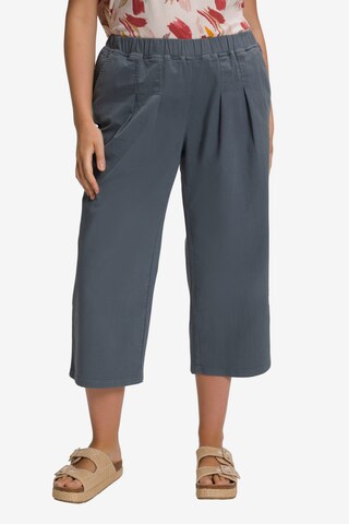 Wide Leg Pantalon Ulla Popken en gris : devant