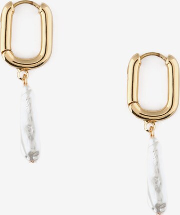 Orelia Earrings in Gold: front