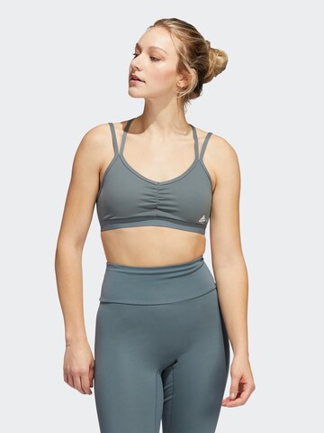 Bustier Soutien-gorge de sport ADIDAS SPORTSWEAR en bleu : devant