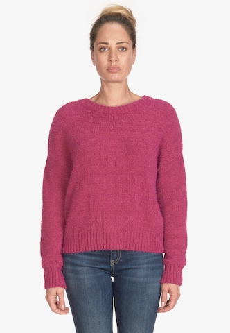 Le Temps Des Cerises Sweater 'Daisy' in Pink: front