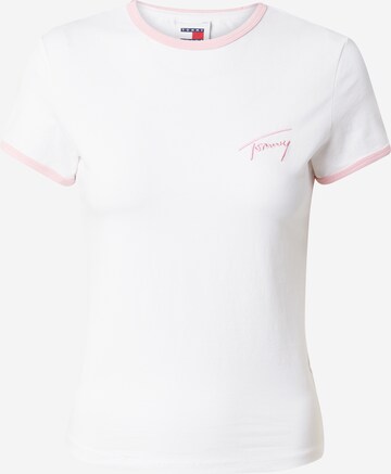 T-shirt Tommy Jeans en blanc : devant