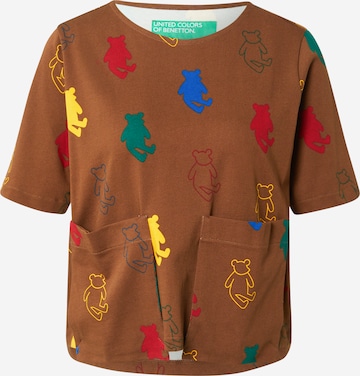 UNITED COLORS OF BENETTON Shirt in Bruin: voorkant