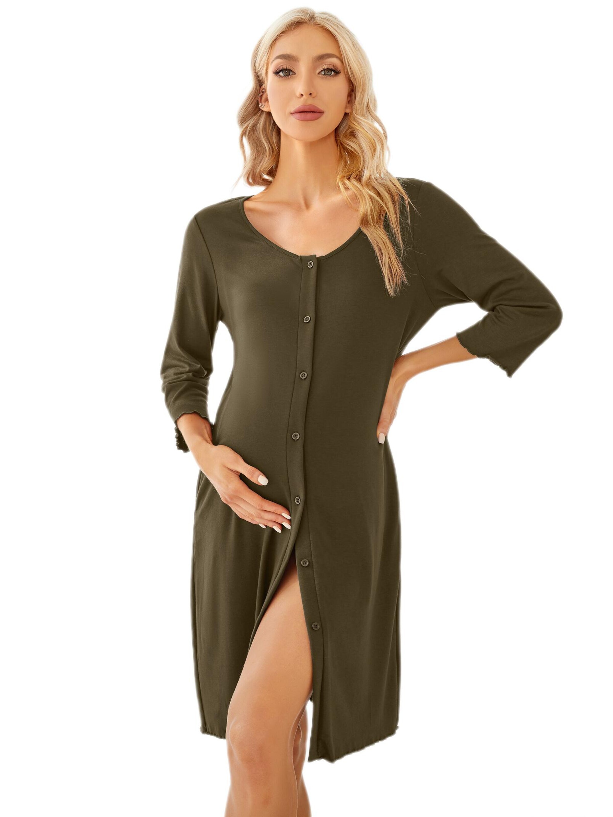 Yesfashion Dressing Gown in M in Dark green, Item view