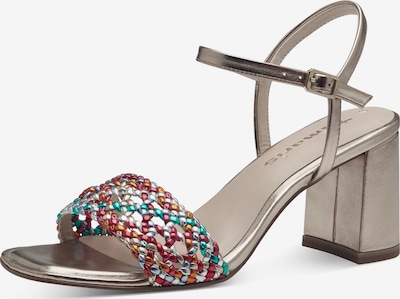 TAMARIS Strap sandal in Turquoise / yellow gold / Silver grey / Cranberry, Item view