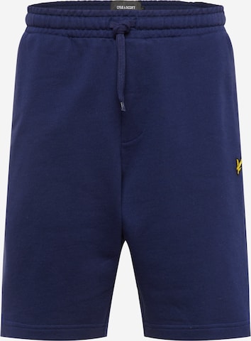 Regular Pantalon Lyle & Scott en bleu : devant