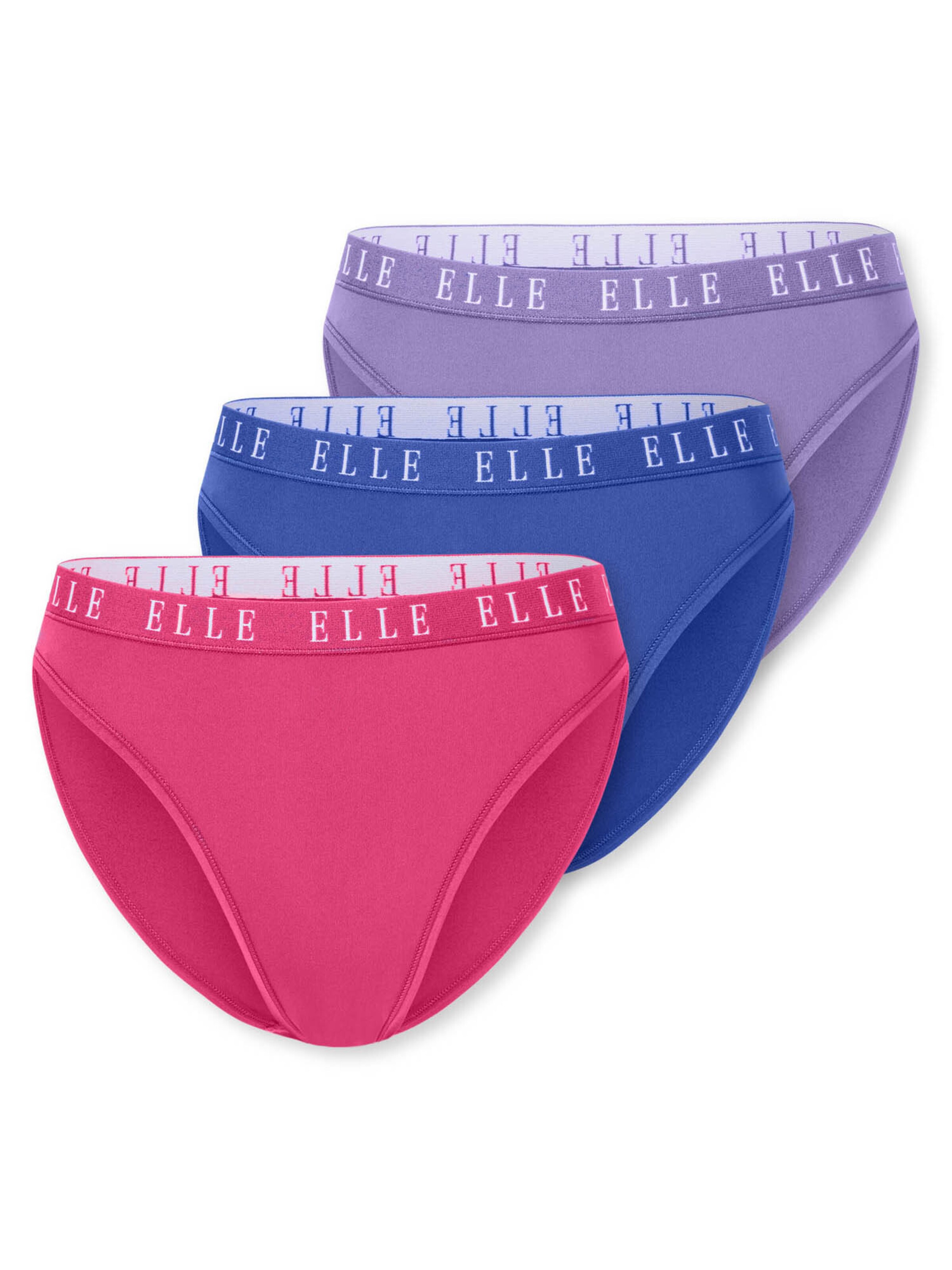 ELLE Slip ' High Leg - ELLE LOGO ' in Mixed colours: front