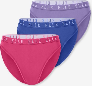 ELLE Slip ' High Leg - ELLE LOGO ' in Gemengde kleuren: voorkant