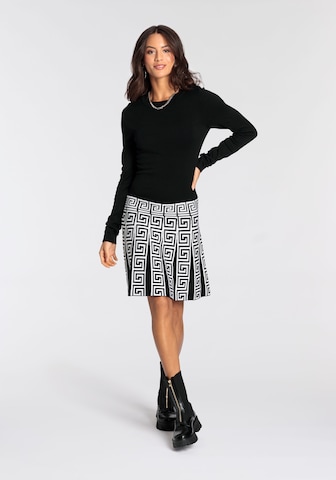 MELROSE Knitted dress in Black