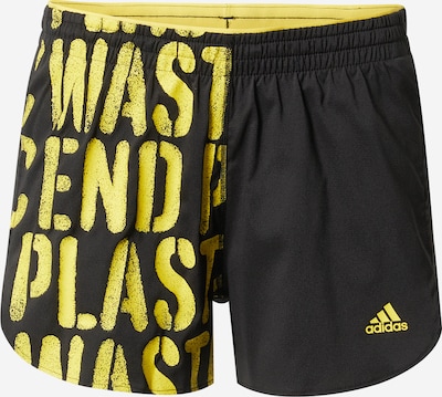 ADIDAS SPORTSWEAR Pantalon de sport 'Run Fast' en jaune / noir, Vue avec produit