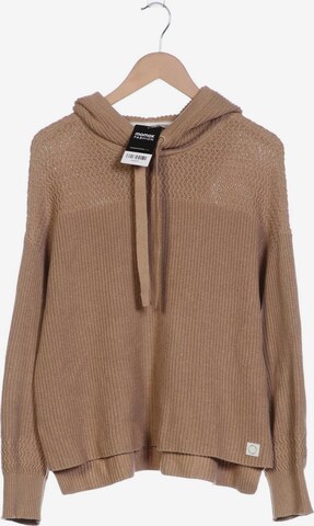 COMMA Sweatshirt & Zip-Up Hoodie in L in Brown: front