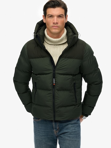 Superdry Kurtka przejściowa w kolorze zielony