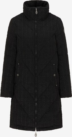 DreiMaster Vintage Between-Seasons Coat in Black: front