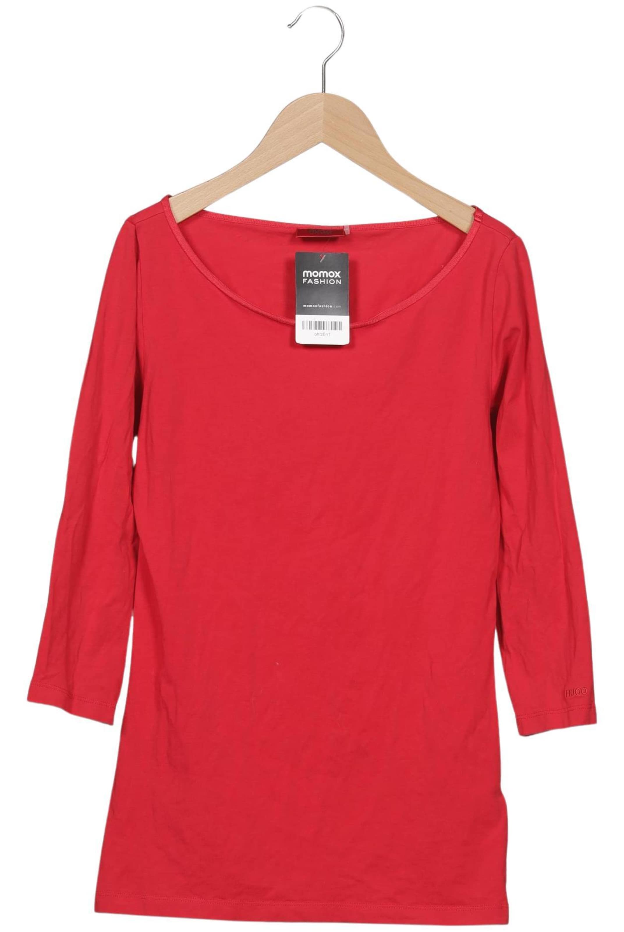 HUGO Langarmshirt L in Rot: Vorderseite