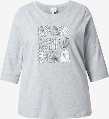 Ulla Popken Shirt in Grijs: voorkant